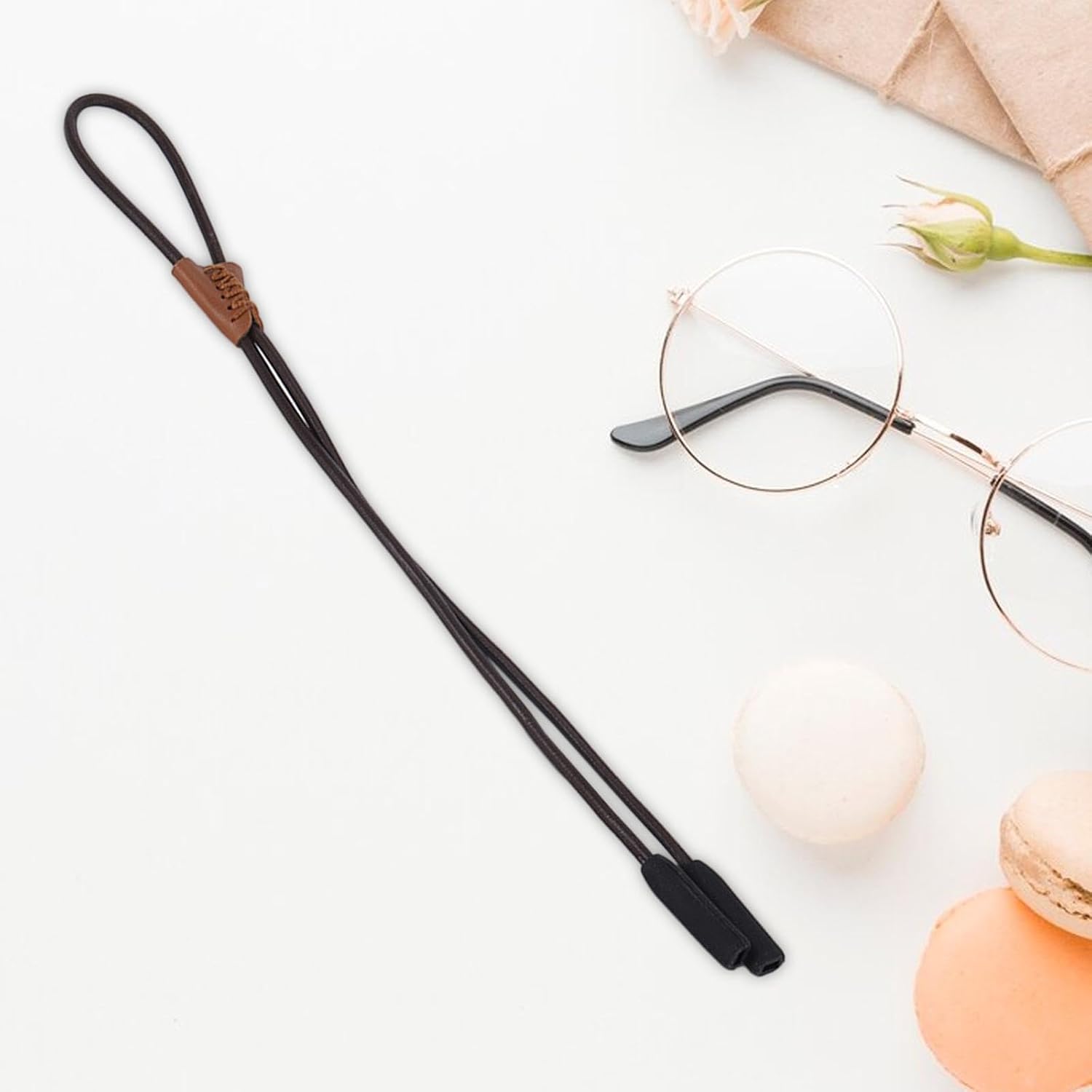 Adjustable Leather Glasses Lanyard