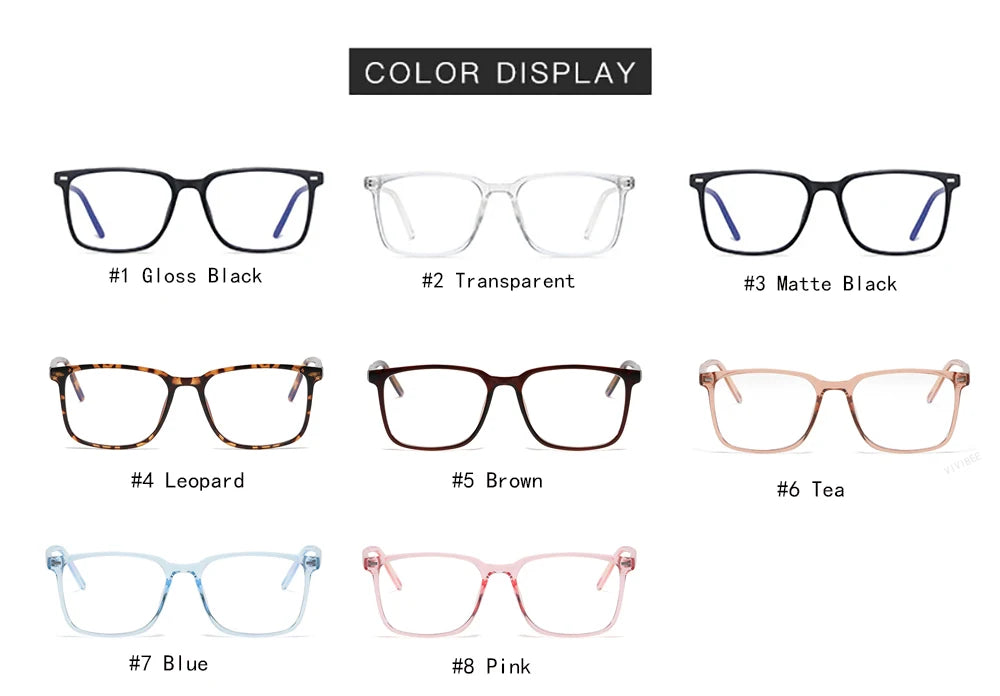 Blue Light Blocking Gaming Glasses – Matte Black TR90