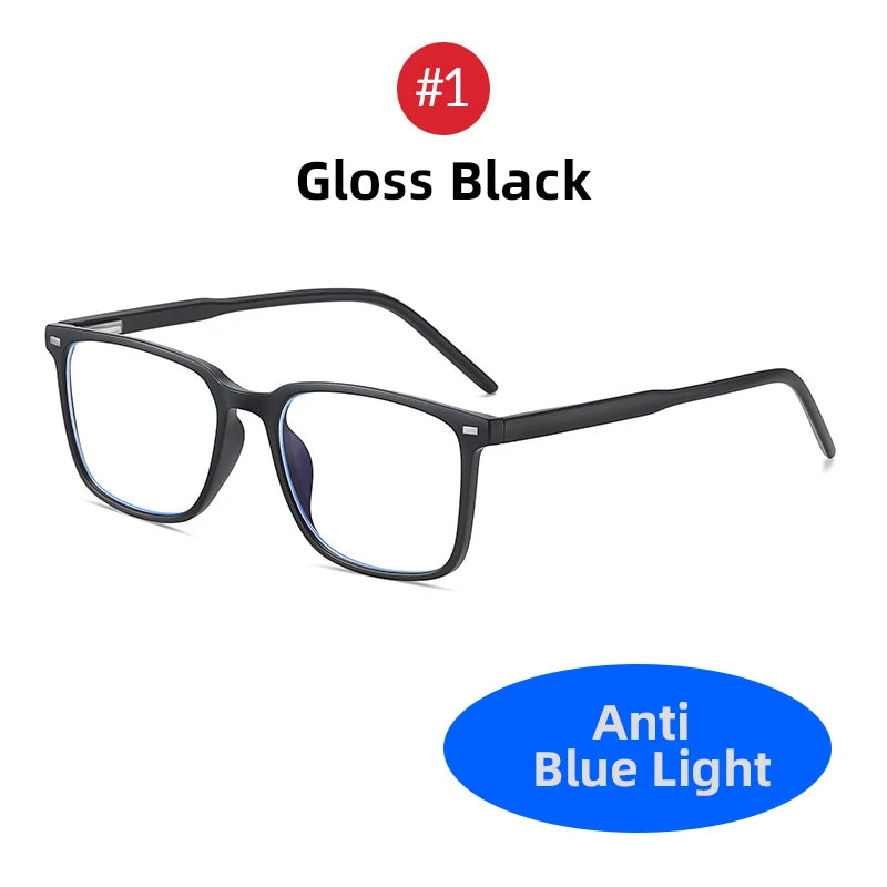 Blue Light Blocking Gaming Glasses – Matte Black TR90