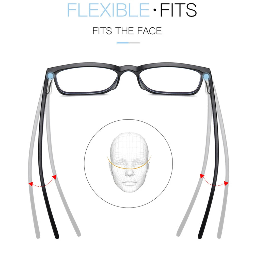 Blue Light Blocking Gaming Glasses – Matte Black TR90