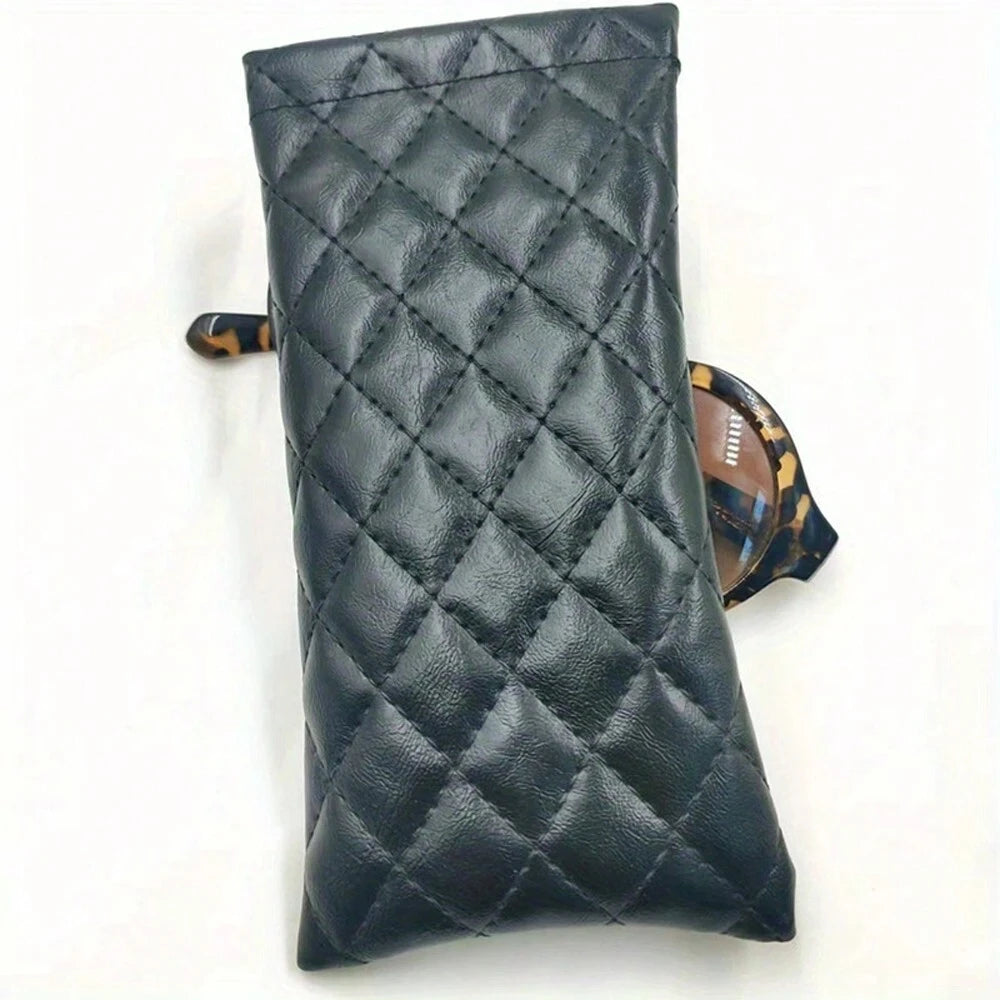 Portable PU Leather Sunglasses Pouch