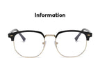 Photochromic Blue Light Semi-Rimless Glasses