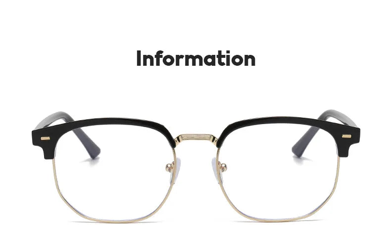 Photochromic Blue Light Semi-Rimless Glasses