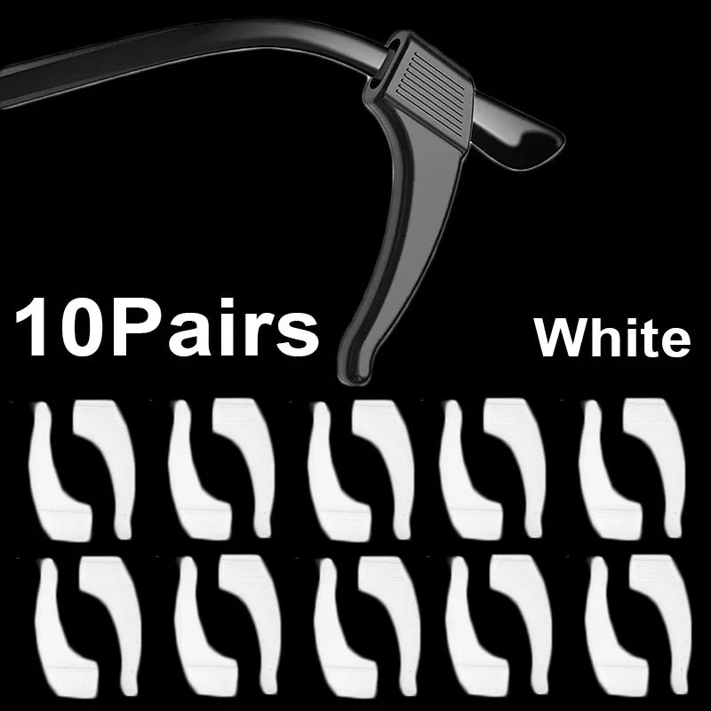 20pcs Anti-Slip Silicone Ear Grip Glasses Holder