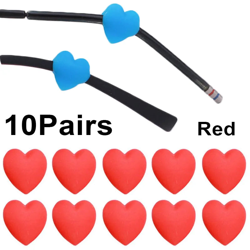 20pcs Anti-Slip Silicone Ear Grip Glasses Holder