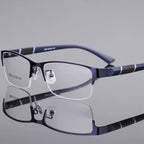 Half Frame Blue Light Glasses – Transparent & Comfortable