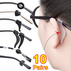 20pcs Anti-Slip Silicone Ear Grip Glasses Holder