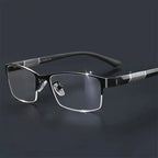 Half Frame Blue Light Glasses – Transparent & Comfortable