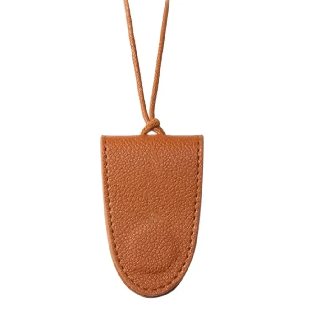 PU Leather Glasses Lanyard with Storage Pouch
