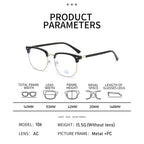 Photochromic Blue Light Semi-Rimless Glasses