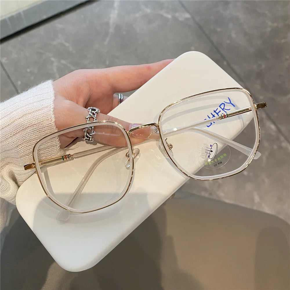 Transparent Blue Light Blocking Glasses – Polygon Frame