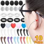 20pcs Anti-Slip Silicone Ear Grip Glasses Holder