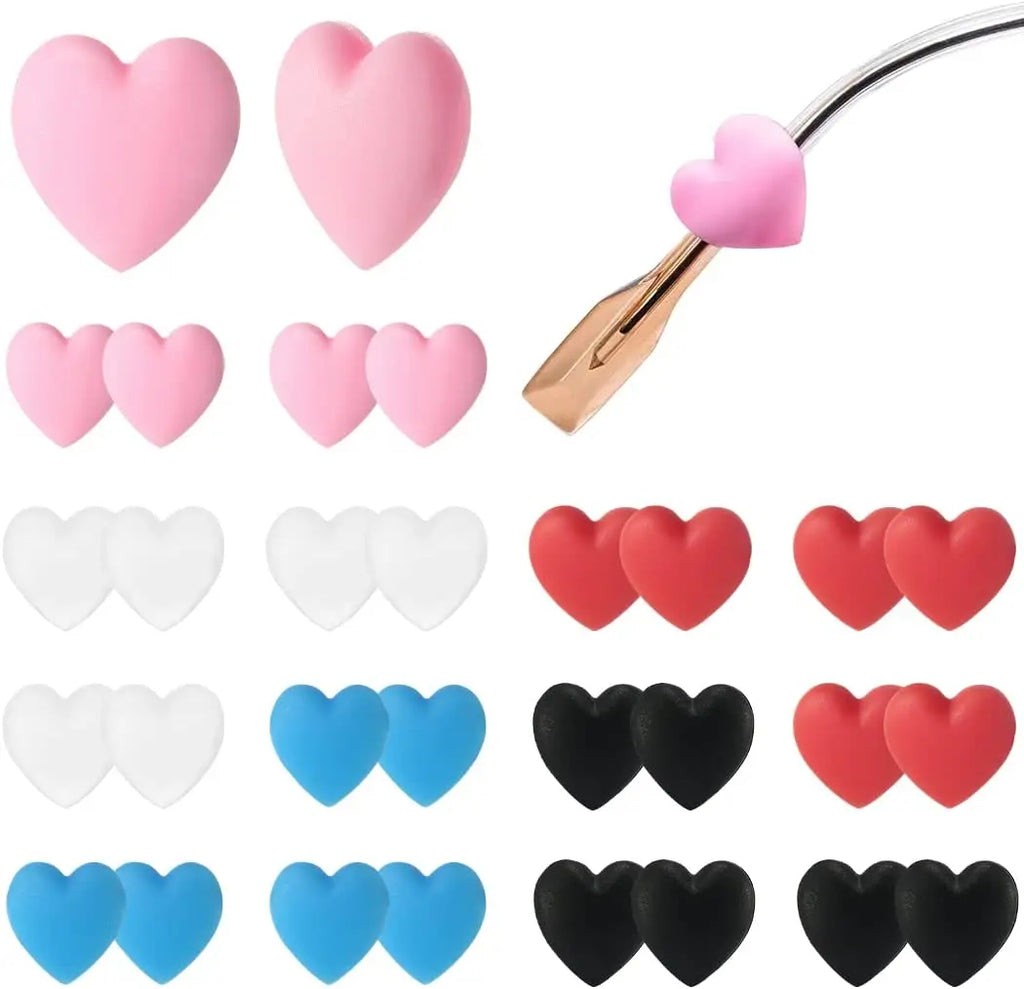 20pcs Anti-Slip Silicone Ear Grip Glasses Holder