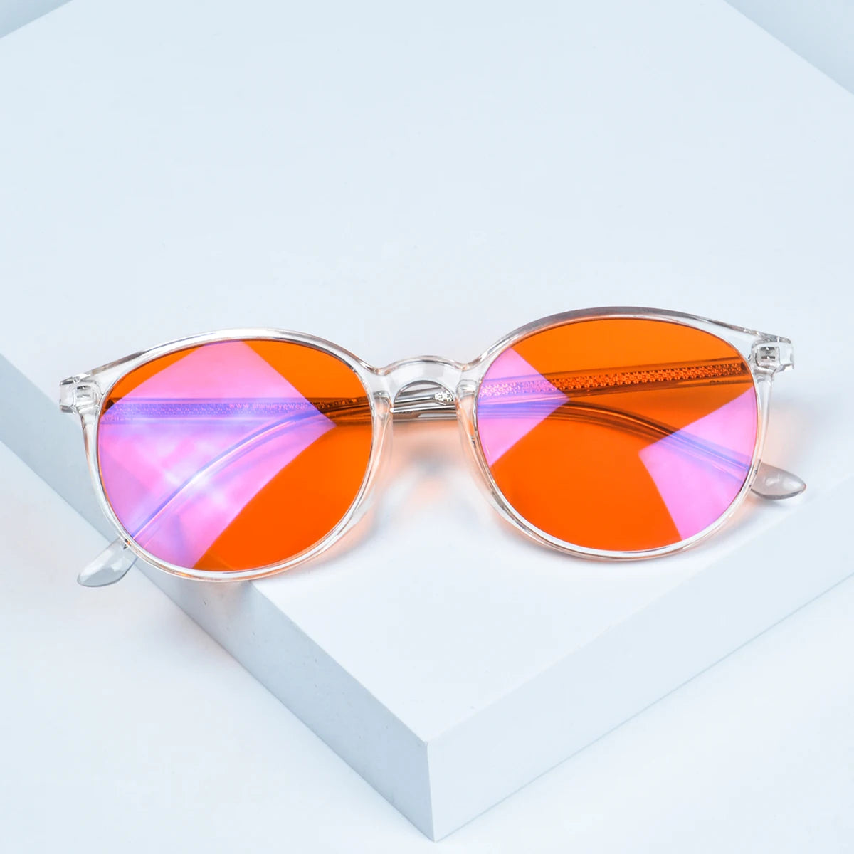 Red Blue Light Blocking Glasses – TR90 Orange Lenses