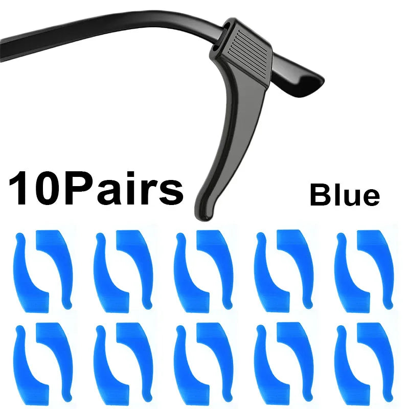 20pcs Anti-Slip Silicone Ear Grip Glasses Holder