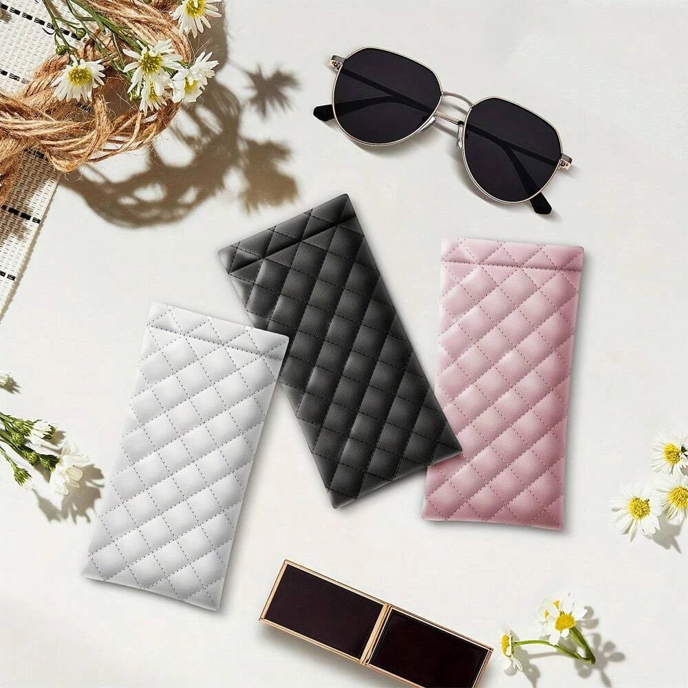 Portable PU Leather Sunglasses Pouch