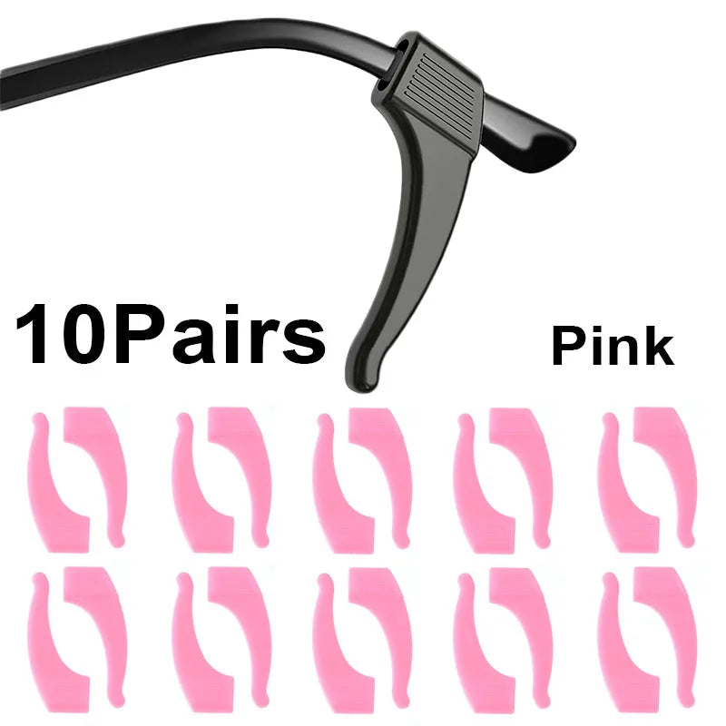 20pcs Anti-Slip Silicone Ear Grip Glasses Holder