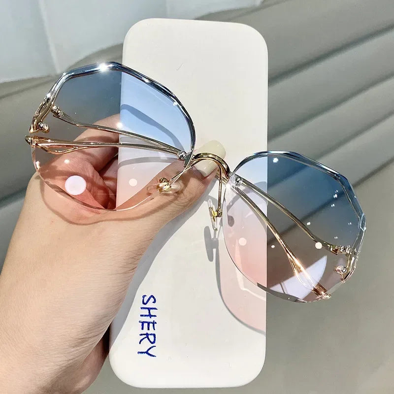 Irregular Round Fashion Sunglasses