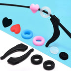 20pcs Anti-Slip Silicone Ear Grip Glasses Holder
