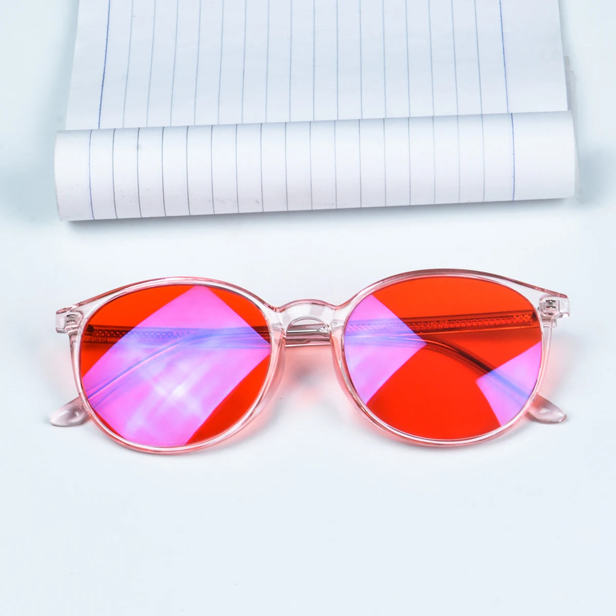 Red Blue Light Blocking Glasses – TR90 Orange Lenses