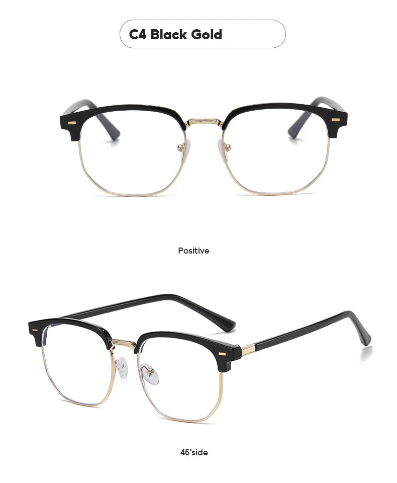 Photochromic Blue Light Semi-Rimless Glasses