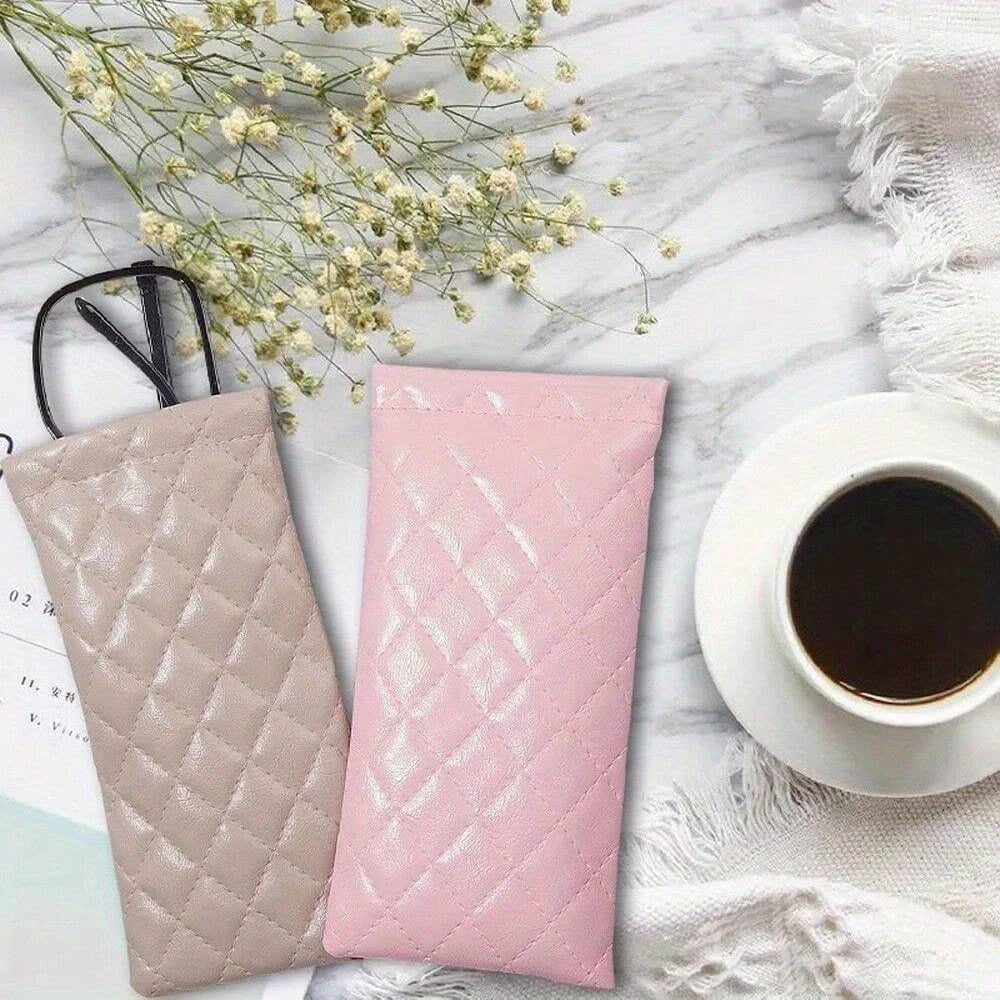 Portable PU Leather Sunglasses Pouch