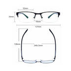 Half Frame Blue Light Glasses – Transparent & Comfortable