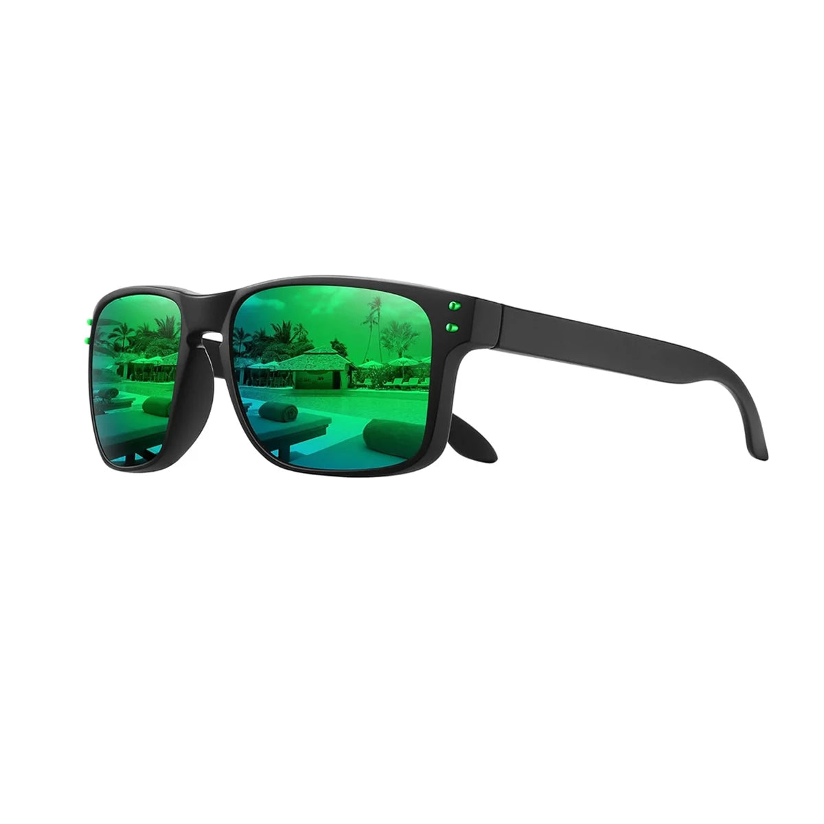 Polarized Rectangle Sunglasses – UV400 Day & Night