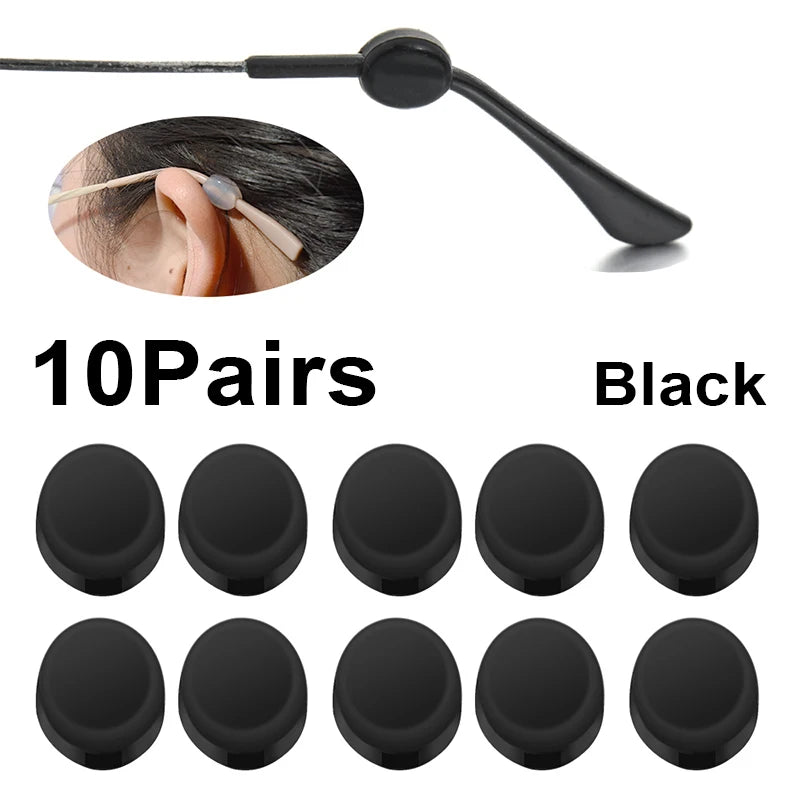 20pcs Anti-Slip Silicone Ear Grip Glasses Holder