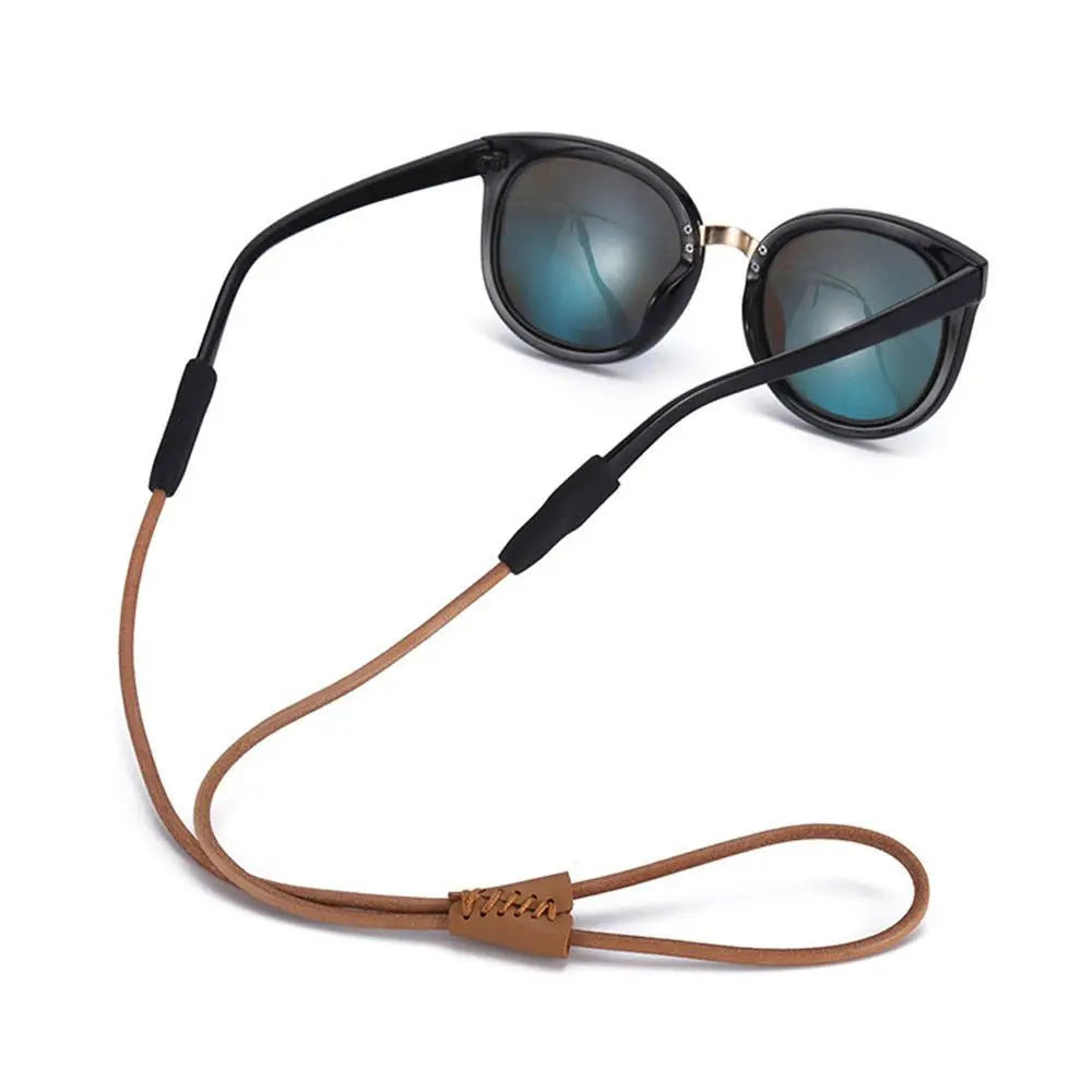 Adjustable Leather Glasses Lanyard