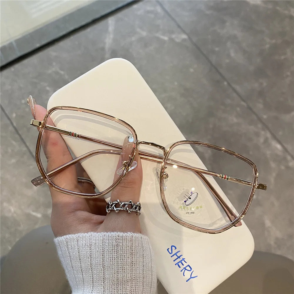 Transparent Blue Light Blocking Glasses – Polygon Frame