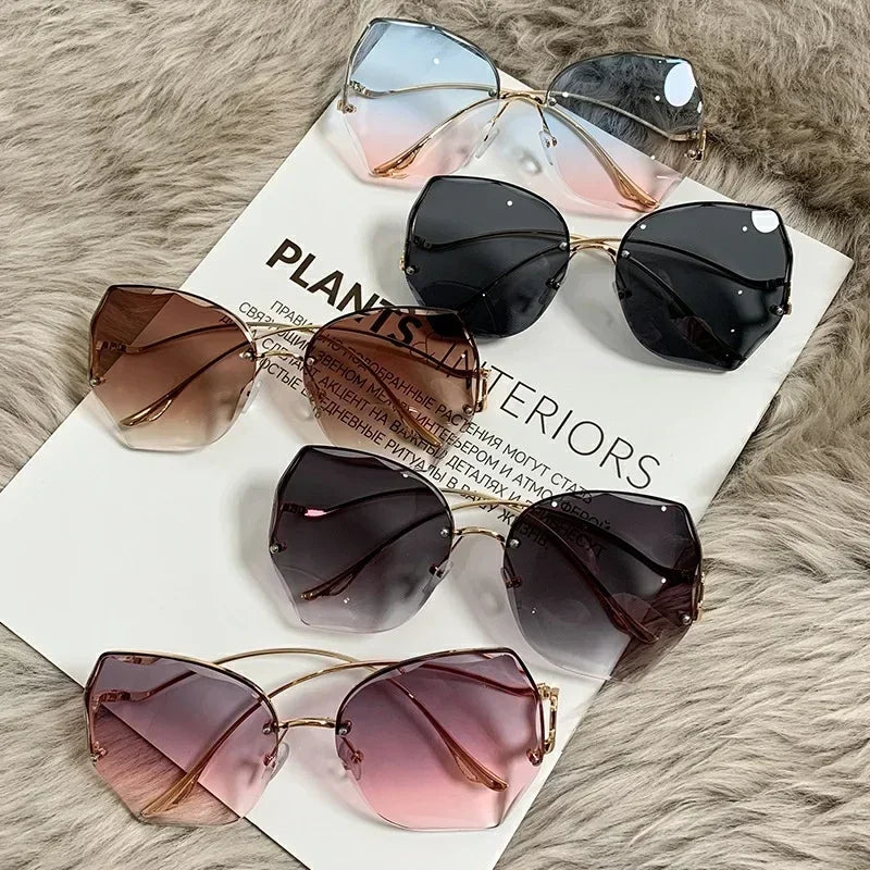 Irregular Round Fashion Sunglasses
