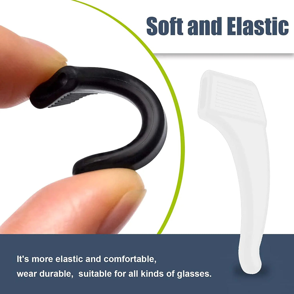 20pcs Anti-Slip Silicone Ear Grip Glasses Holder