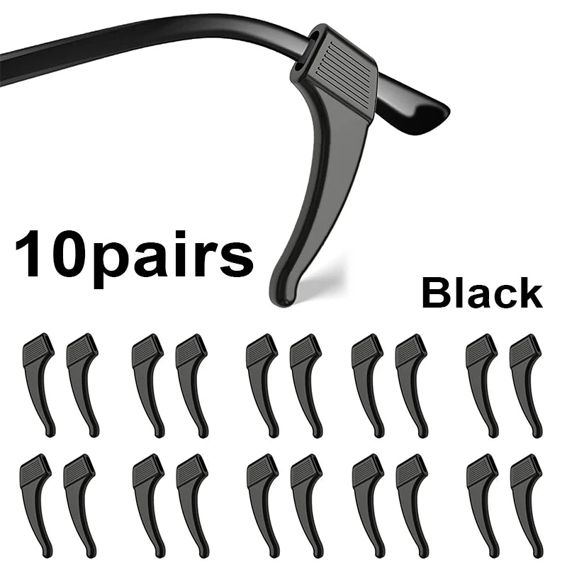 20pcs Anti-Slip Silicone Ear Grip Glasses Holder
