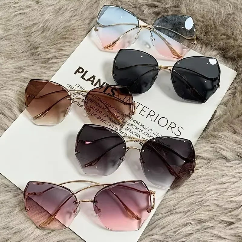 Irregular Round Fashion Sunglasses