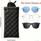 Portable PU Leather Sunglasses Pouch