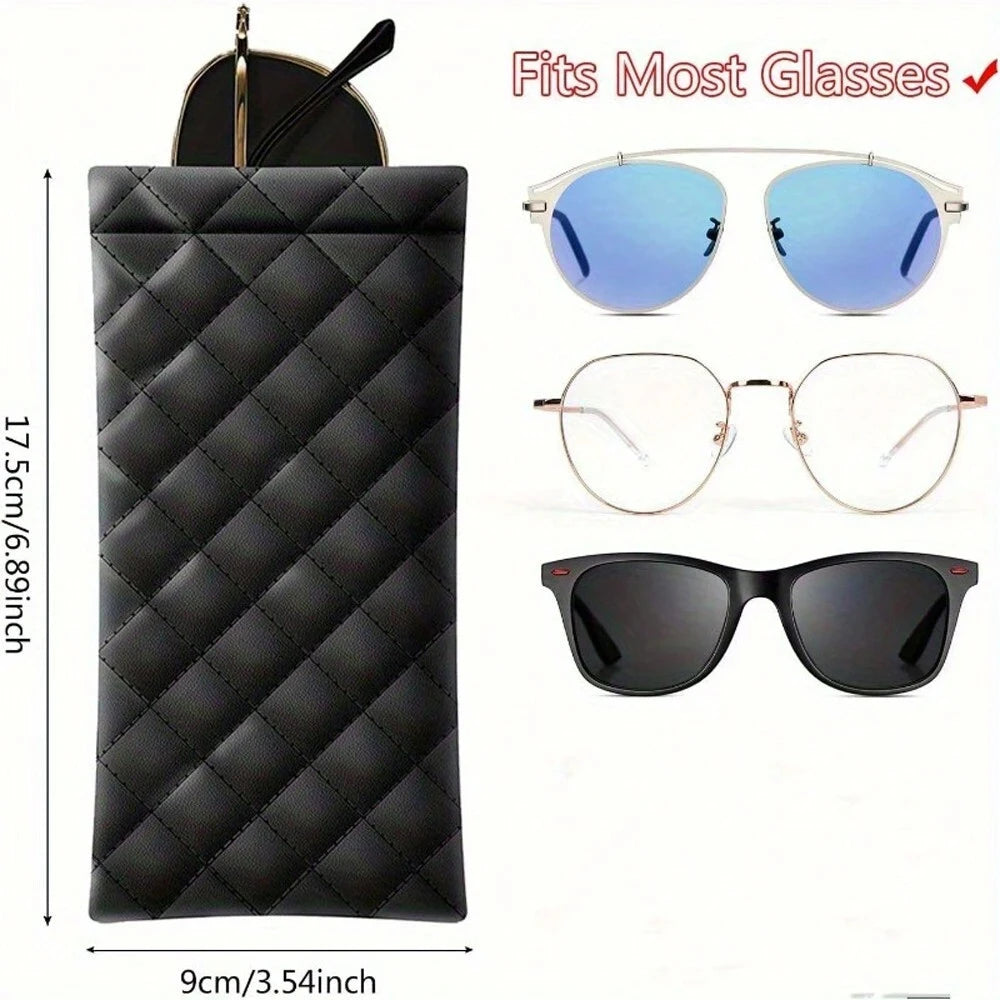 Portable PU Leather Sunglasses Pouch