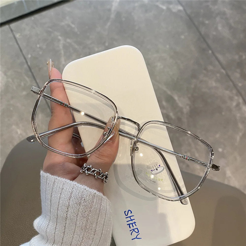 Transparent Blue Light Blocking Glasses – Polygon Frame