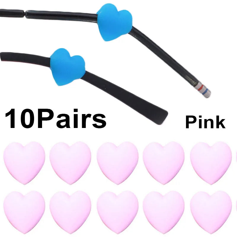 20pcs Anti-Slip Silicone Ear Grip Glasses Holder