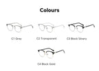 Photochromic Blue Light Semi-Rimless Glasses