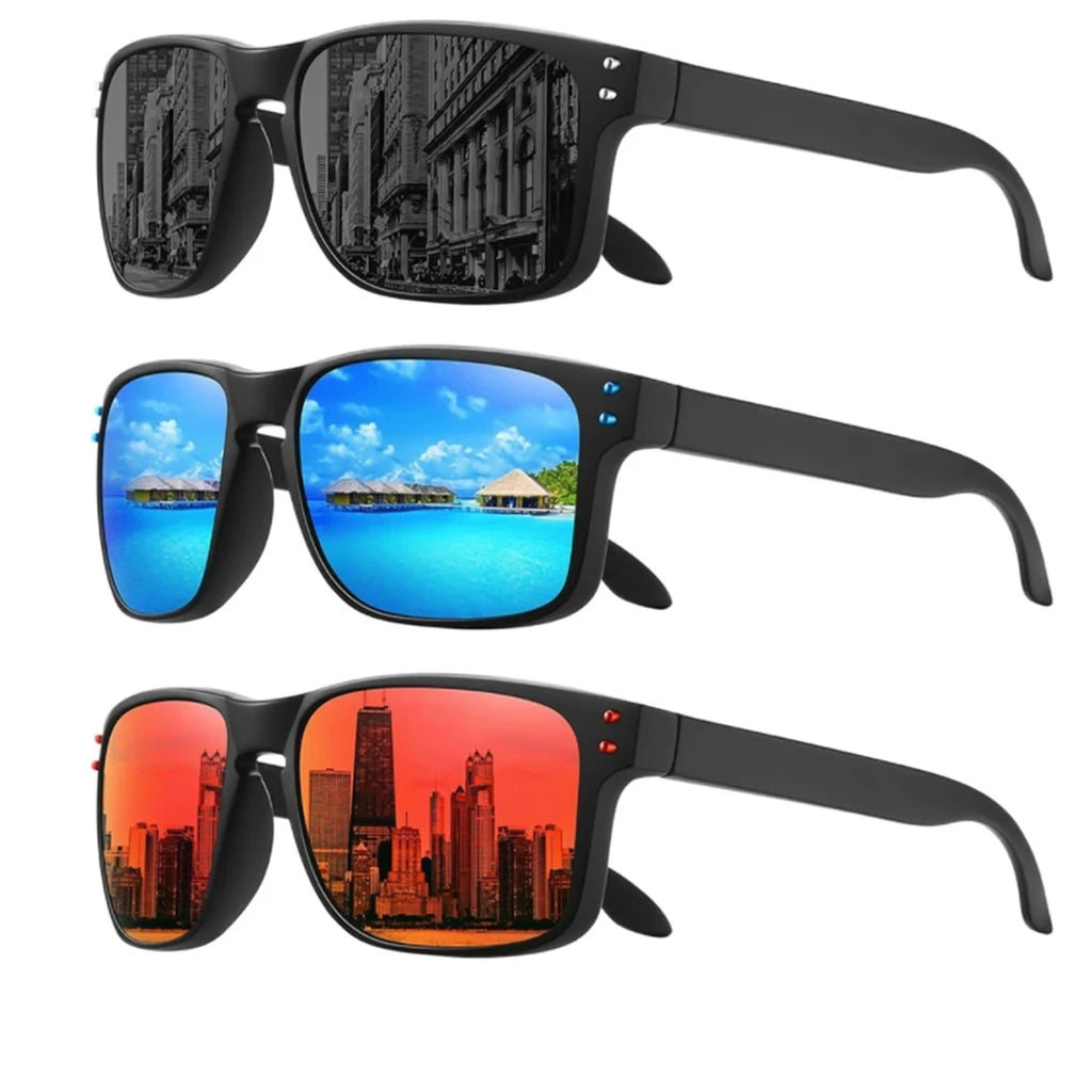 Polarized Rectangle Sunglasses – UV400 Day & Night