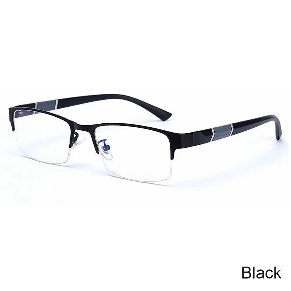 Half Frame Blue Light Glasses – Transparent & Comfortable