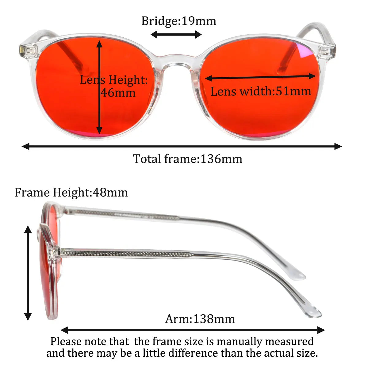 Red Blue Light Blocking Glasses – TR90 Orange Lenses