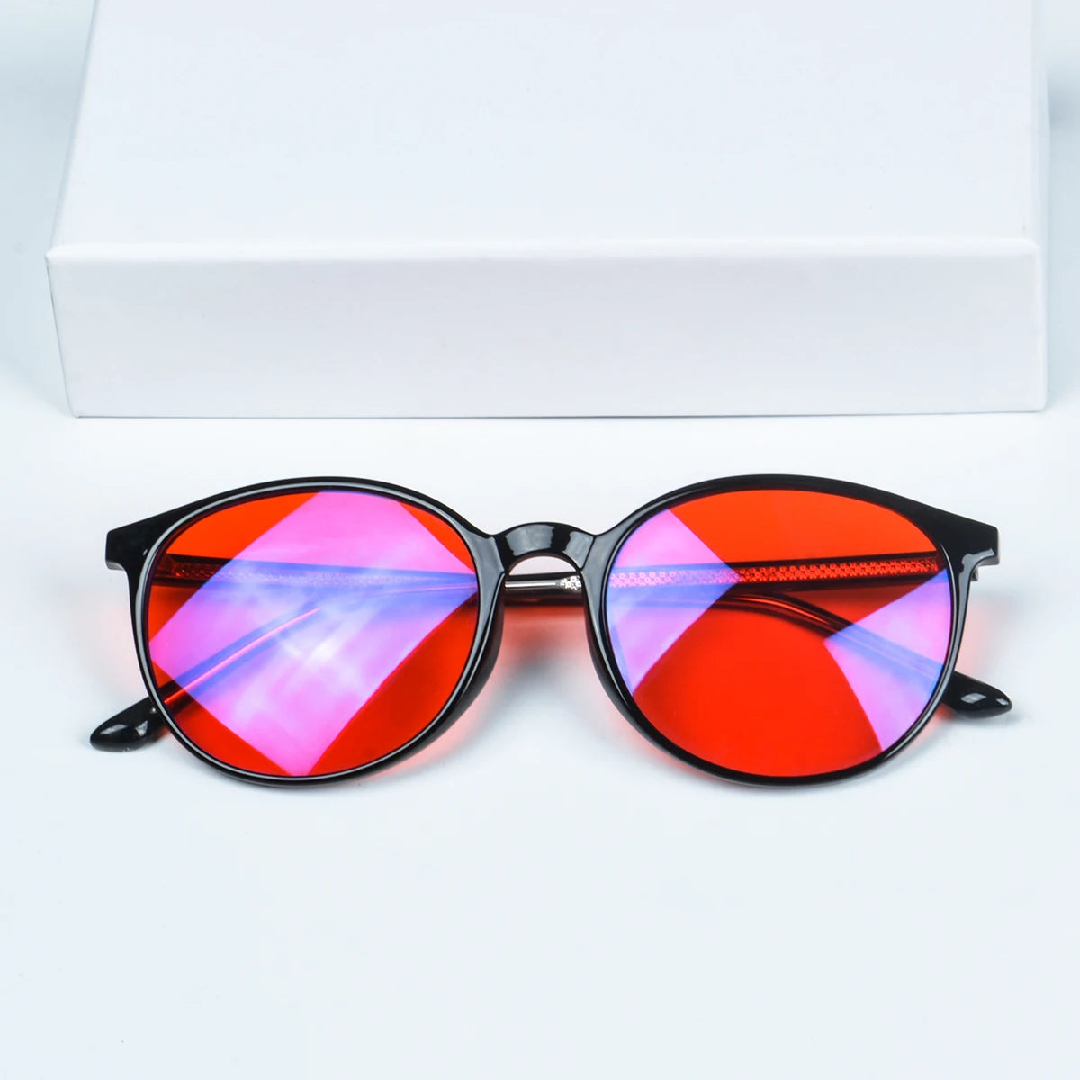 Red Blue Light Blocking Glasses – TR90 Orange Lenses