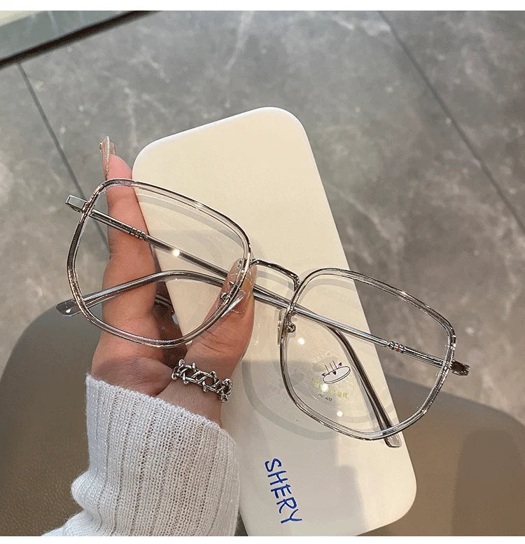 Transparent Blue Light Blocking Glasses – Polygon Frame