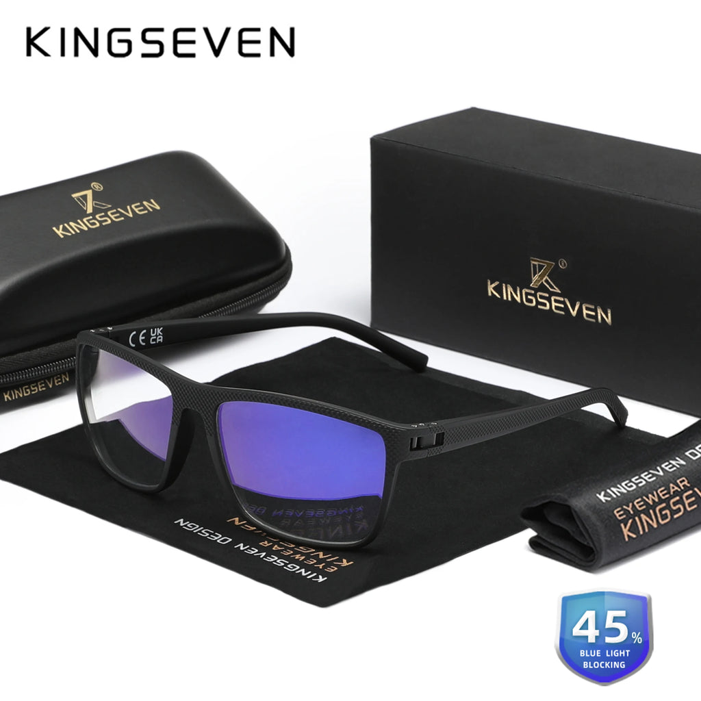 KINGSEVEN Anti-Blue Light Glasses – Transparent Lens Eyewear