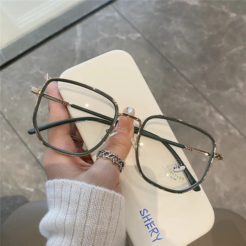 Transparent Blue Light Blocking Glasses – Polygon Frame