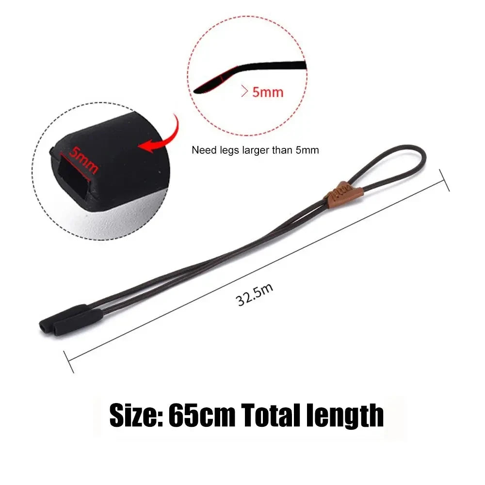 Adjustable Leather Glasses Lanyard