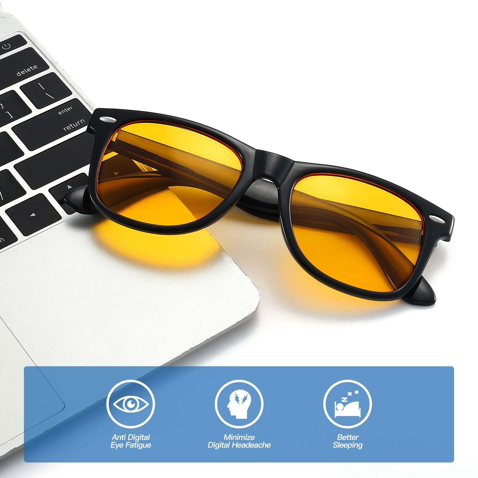 Classic Square Blue Light Blocking Glasses