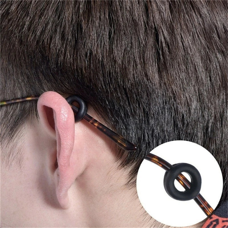 20pcs Anti-Slip Silicone Ear Grip Glasses Holder